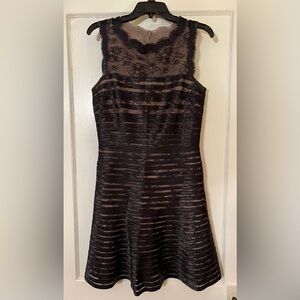 Gianni Bini Black and Nude Lace Dress